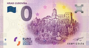 0 Euro Souvenir bankovka - Hrad Ľubovňa 2019-1