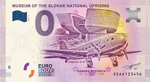 0 Euro Souvenir bankovka - Múzeum SNP 2019-3