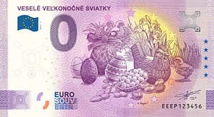 0 Euro Souvenir - VESELÉ VEĽKONOČNÉ SVIATKY 2022-1