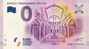 0 Euro Souvenir bankovka - Kúpele Trenčianske Teplice 2018-1