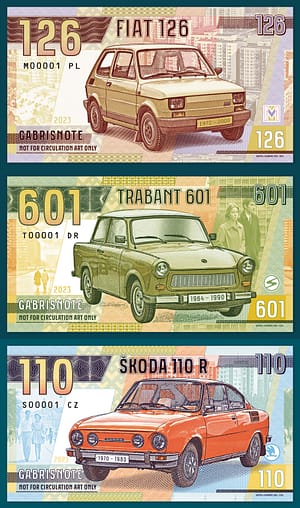 Sada Fiat 126,Trabant 601,Škoda 110R