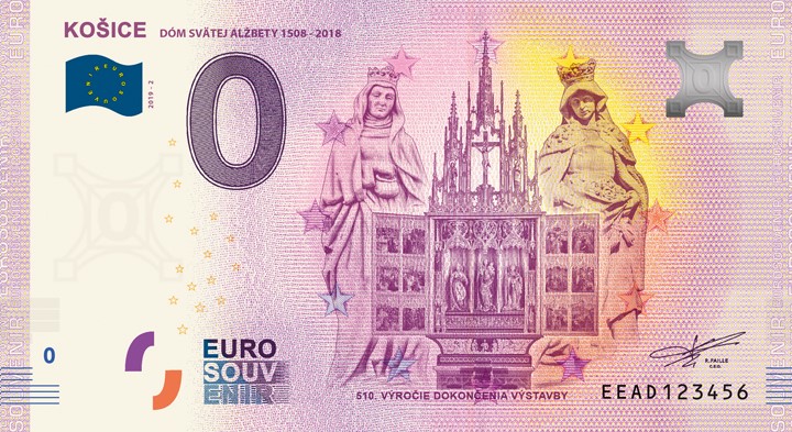 0 Euro Souvenir bankovka - KOŠICE 2019-2 - Dóm sv. Alžbety
